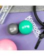 Green/ grey Weighted Toning Balls - 2x 0.5kg - 1.5kg