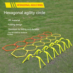 Foldable Hexagon Football Agility Training Ring