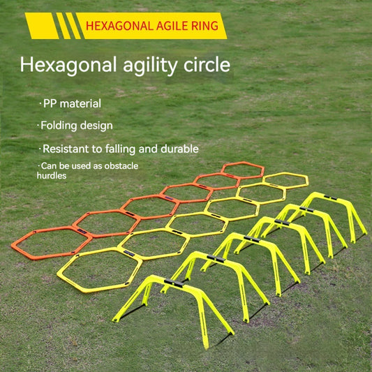 Foldable Hexagon Football Agility Training Ring