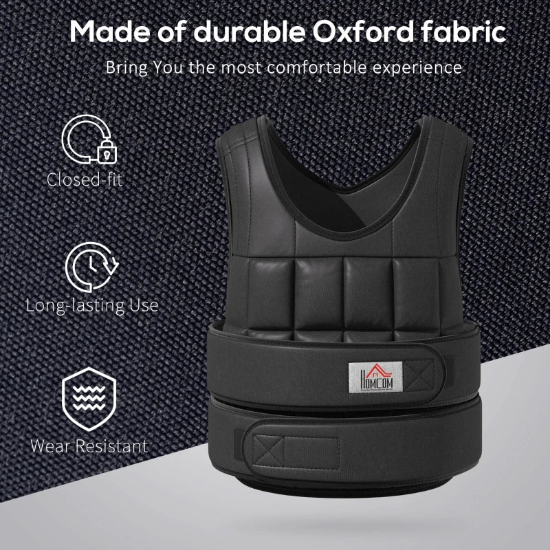 HOMCOM 10kg - 20kg Unisex Weighted Vests
