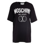 Moschino Doublemiley Black Oversize T-Shirt