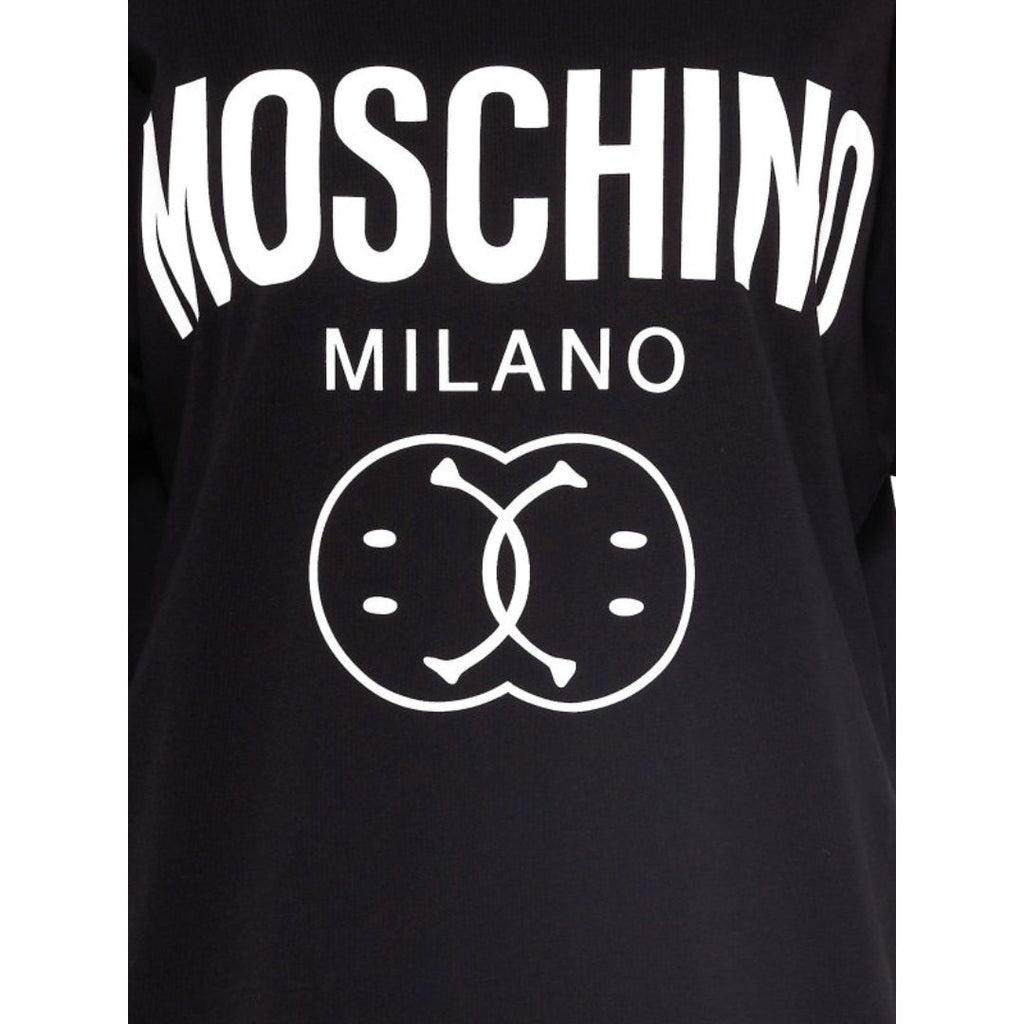 Moschino Doublemiley Black Oversize T-Shirt