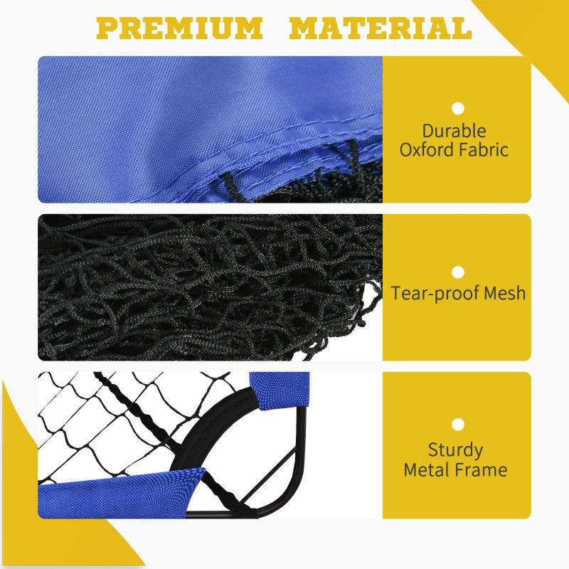 HOMCOM Set of 2 Football Goal Net 6 x 3 ft Foldable