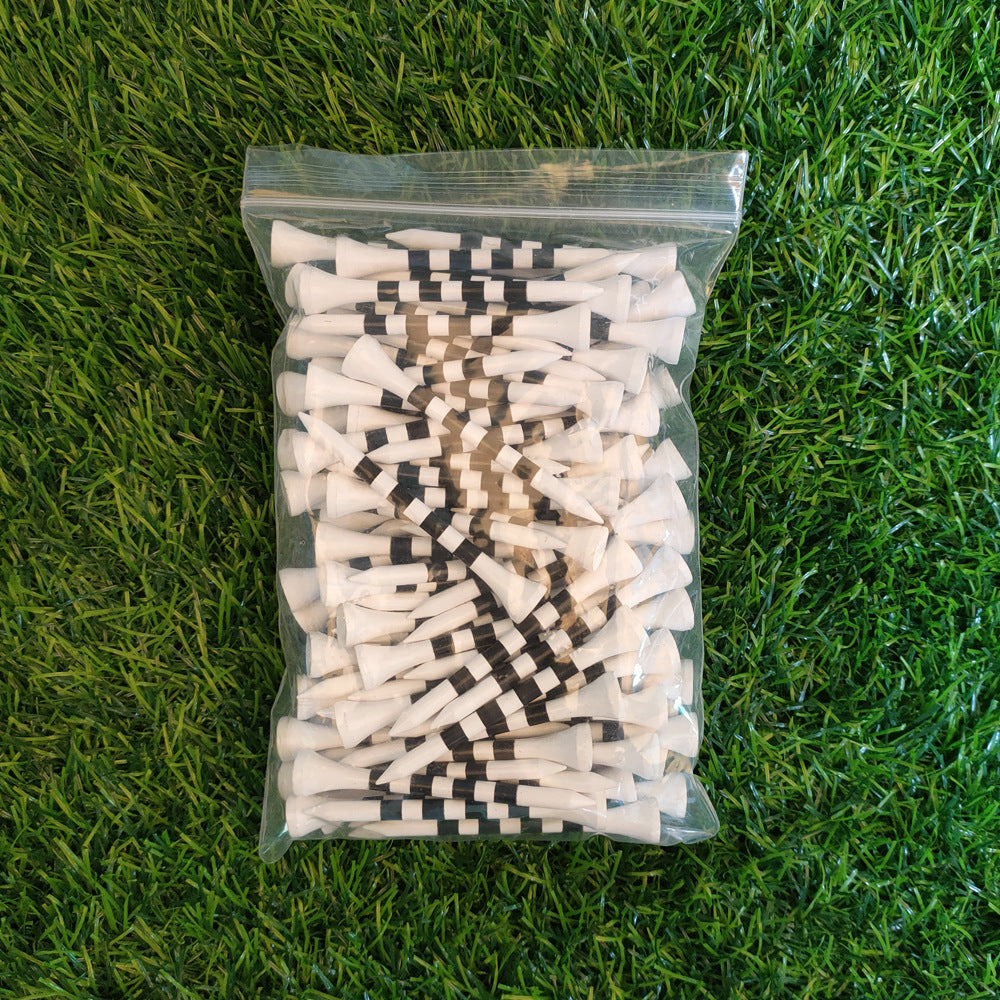 A Pack Of Golf Striped Bamboo Tees