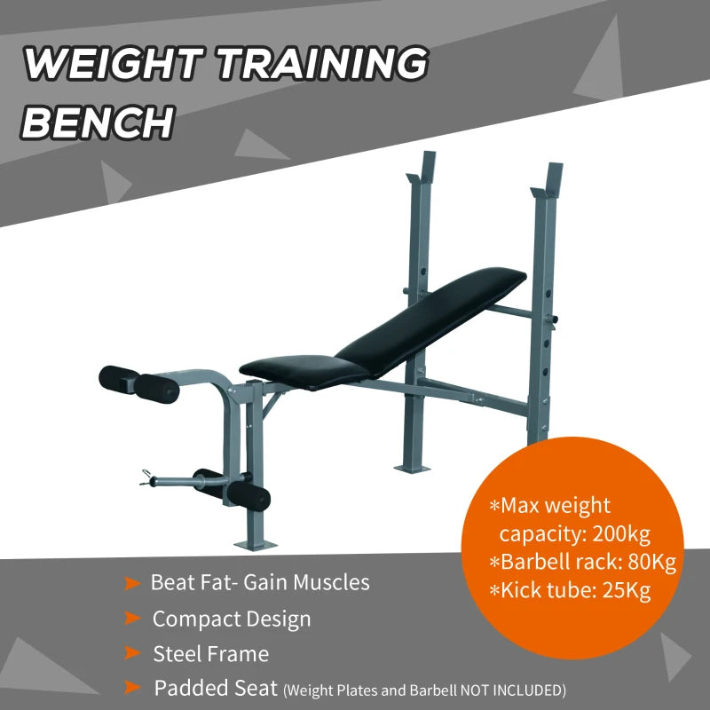 HOMCOM 4-Levels Adjustable Weight Bench