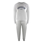 Aquascutum  Grey Crewneck And Track Pants Set Male
