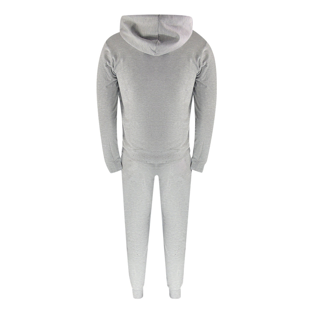 Aquascutum Grey Zip Hoodie And Track Pants Set Male