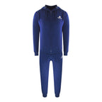 Aquascutum Navy Blue Zip Hoodie And Track Pants Set Male