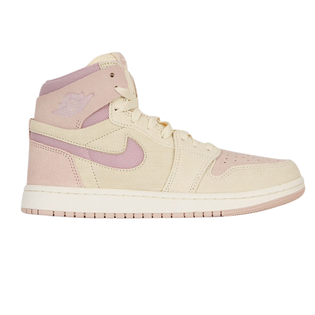 NIKE DV1305 100 Nike Air Jordan 1 ZM Air CMFT 2  BEIGE/PURPLE TRAINER WOMENS UK 7.5
