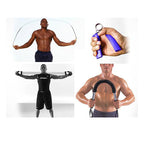 4 Piece Training Workout Set - Handgrips, Jump Rope, Chest Expander and Power Twister