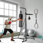 HOMCOM Freestanding Boxing Punch Bag & Speed Ball Station