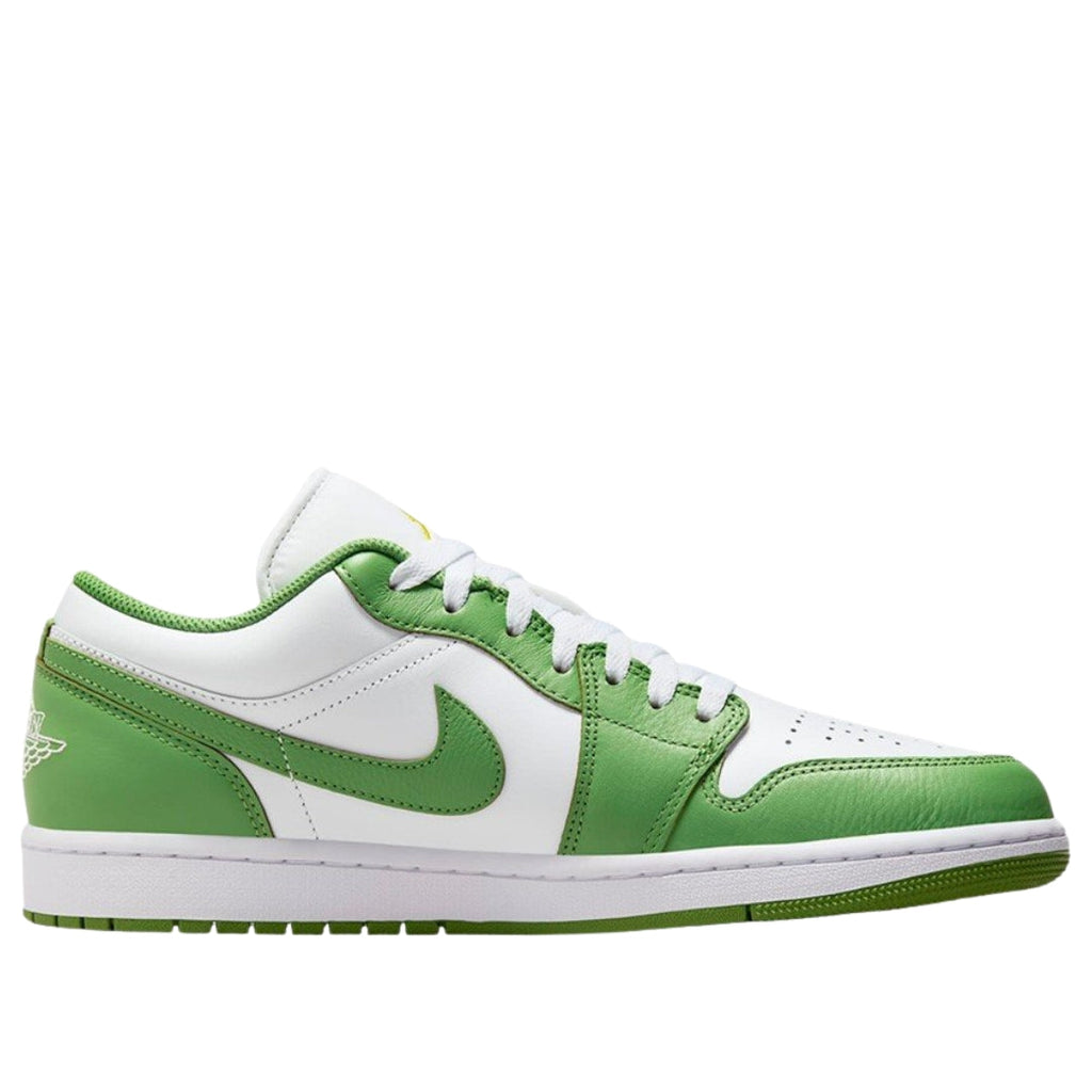 NIKE HF4823 100 Air Jordan 1 Low SE GREEN/WHITE TRAINER MENS UK 6