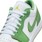 NIKE HF4823 100 Air Jordan 1 Low SE GREEN/WHITE TRAINER MENS UK 6