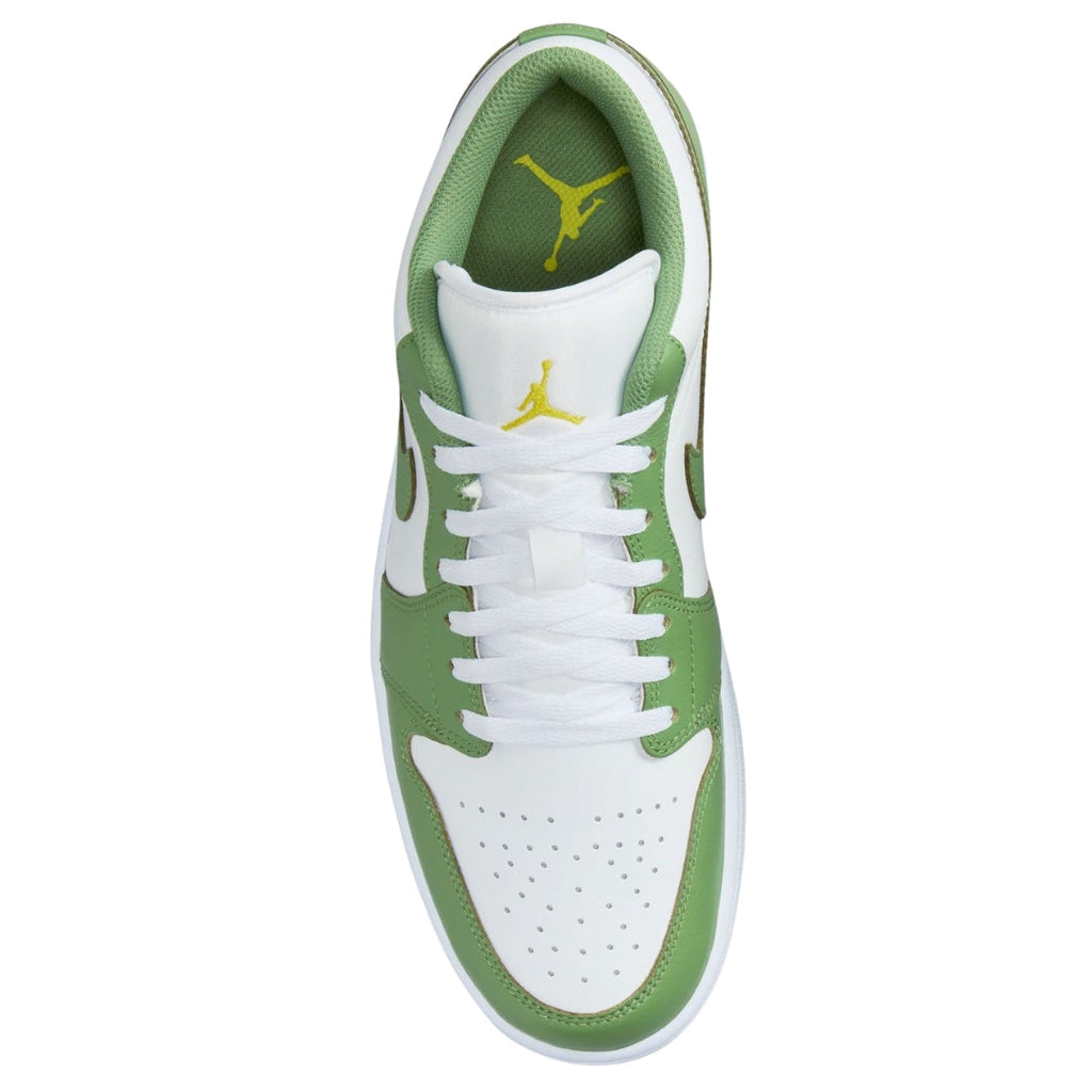 NIKE HF4823 100 Air Jordan 1 Low SE GREEN/WHITE TRAINER MENS UK 6