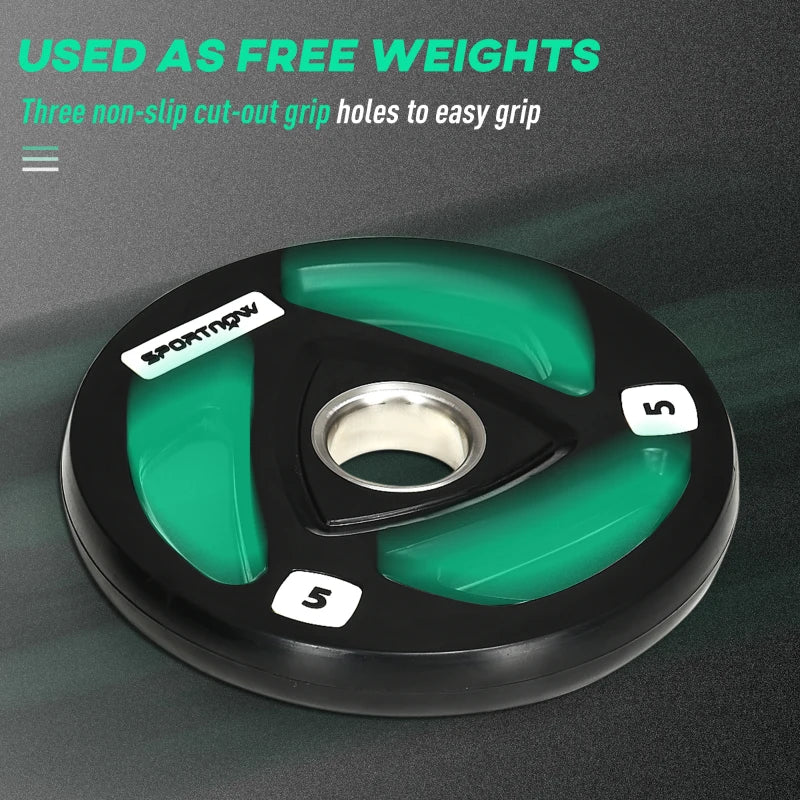 SPORTNOW Olympic EZ Curl Bar with 30kg and 50g Weight
