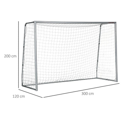 SPORTNOW 6ft x 2ft, 8 x 5ft and 10ft x 6.5ft Football Goals