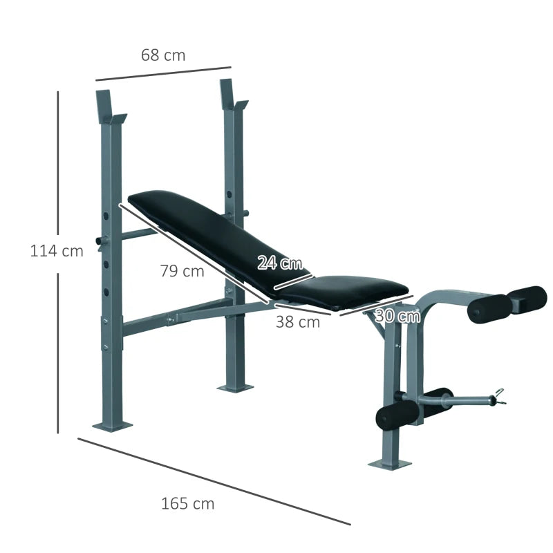 HOMCOM 4-Levels Adjustable Weight Bench