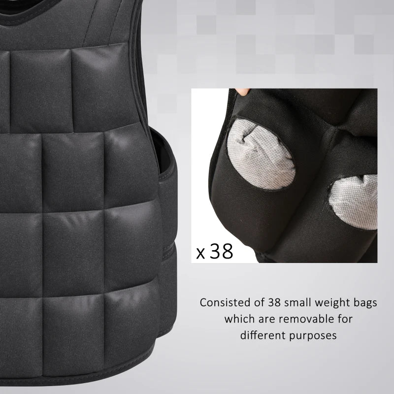 HOMCOM 10kg - 20kg Unisex Weighted Vests