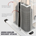 HOMCOM Multifunction Home Gym in Black or White