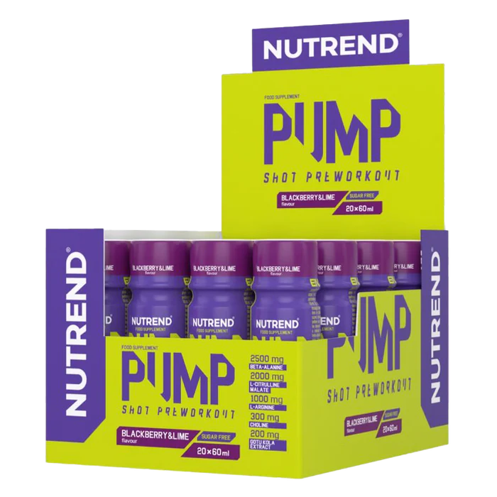 20 X 60ML Pump Pre-Workout Shot Nutrend