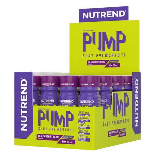 20 X 60ML Pump Pre-Workout Shot Nutrend
