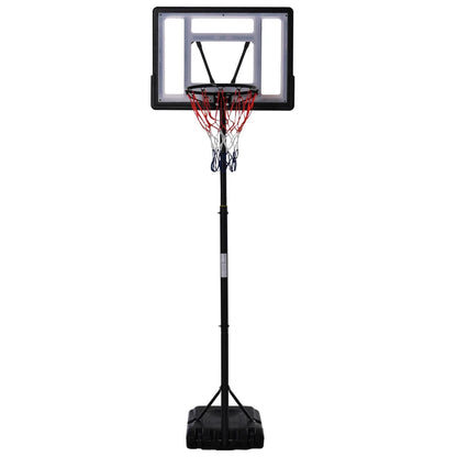 HOMCOM 1.55-2.1m Basketball Hoop and Stand with Fillable Base, Wheels