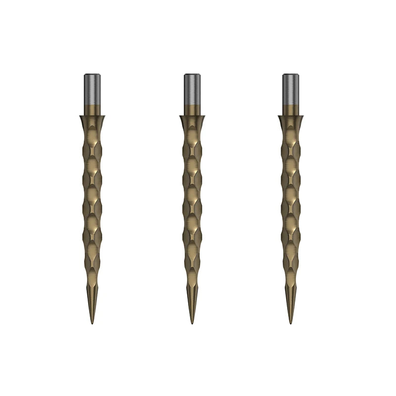 CUESOUL TOUCH POINT II Replacement Dart Steel Points,Collar Design,Titanium Coated,Pack of 3pcs----Like Snake