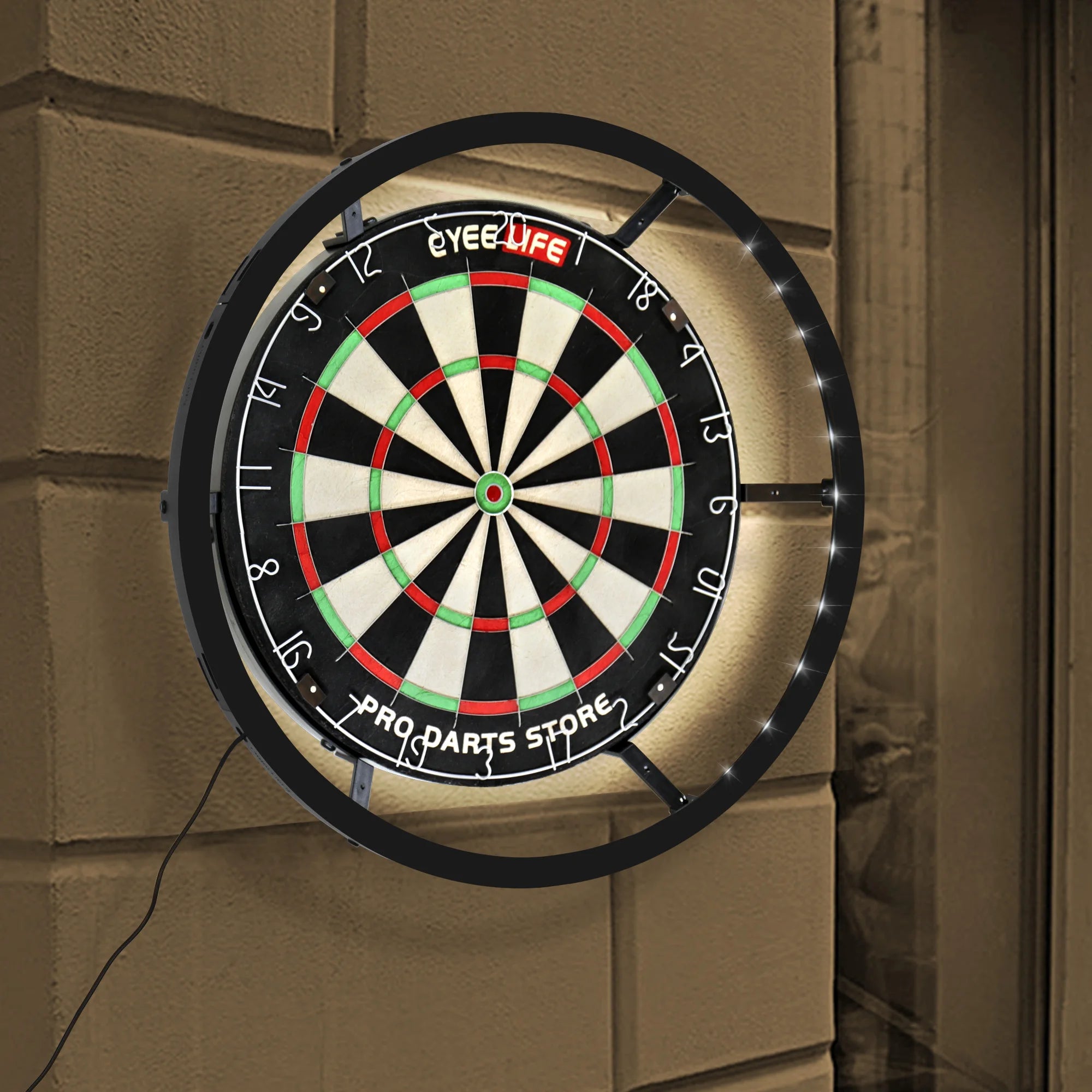 Dart board lighting system