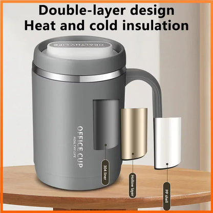 500ML Carry Mug Lid Thermal Mug with Straw