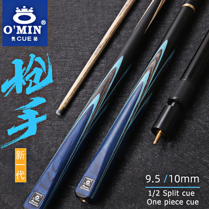 New Generation Snooker cue  Case supplies 3/4 split  Pool One Piece Cue Tip Size 10mm 9.5mm