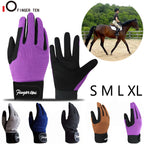 Kids Durable Long Riding Horse Gloves Equestrian