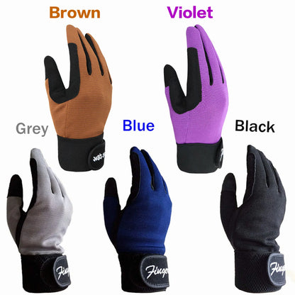 Kids Durable Long Riding Horse Gloves Equestrian