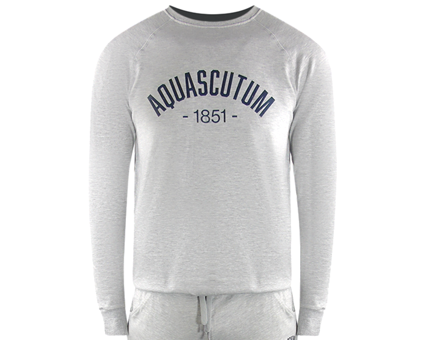 Aquascutum  Grey Crewneck And Track Pants Set Male