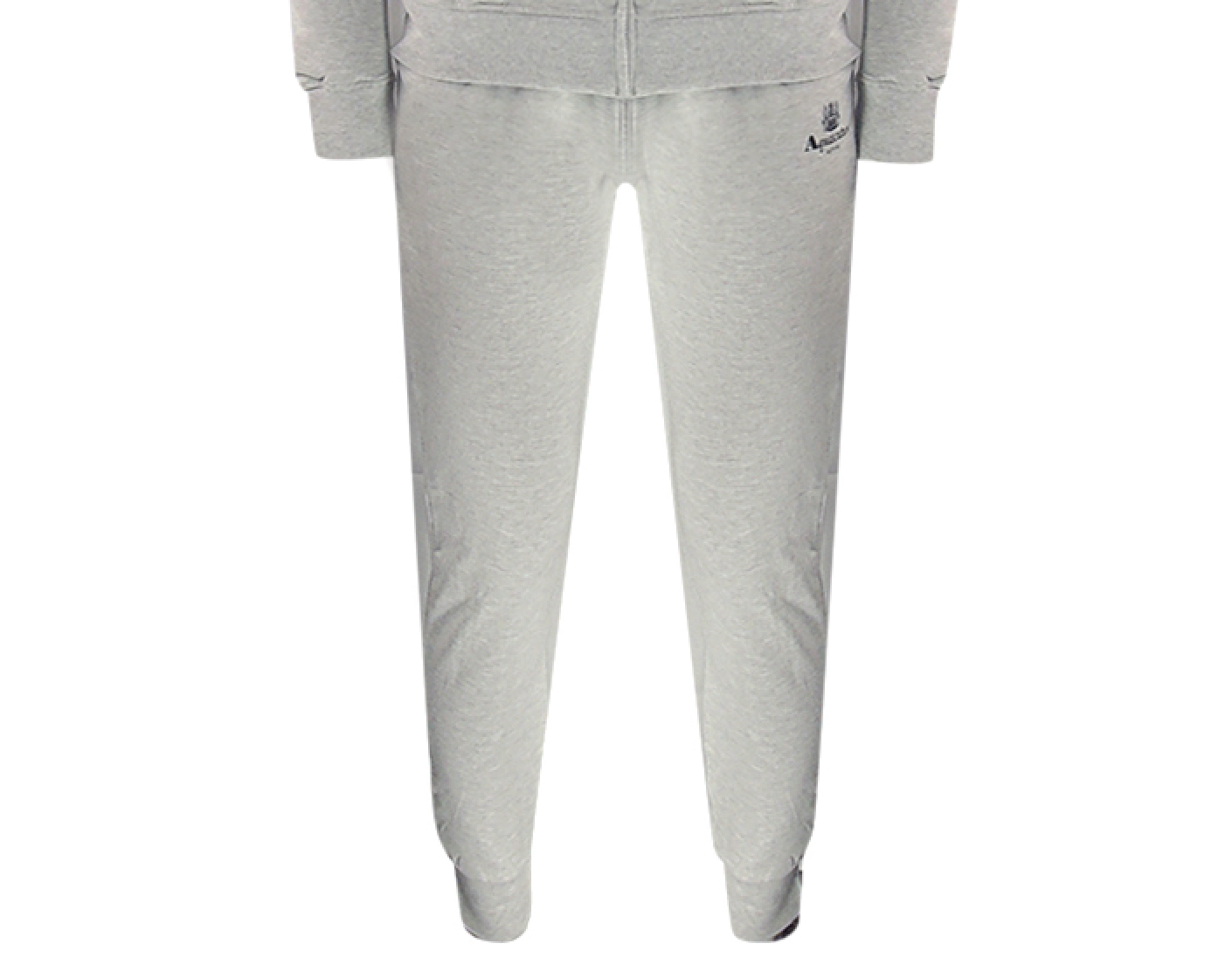 Aquascutum Grey Zip Hoodie And Track Pants Set Male