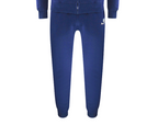 Aquascutum Navy Blue Zip Hoodie And Track Pants Set Male