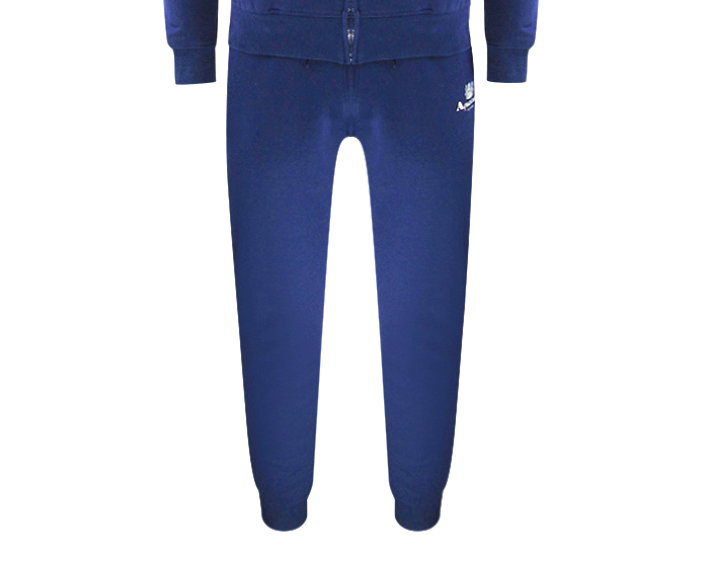 Aquascutum Navy Blue Zip Hoodie And Track Pants Set Male