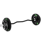SPORTNOW Olympic EZ Curl Bar with 30kg and 50g Weight