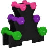 SPORTNOW 2 x 1kg, 2 x 2kg, 2 x 3kg Dumbbells Set with Dumbbell Rack