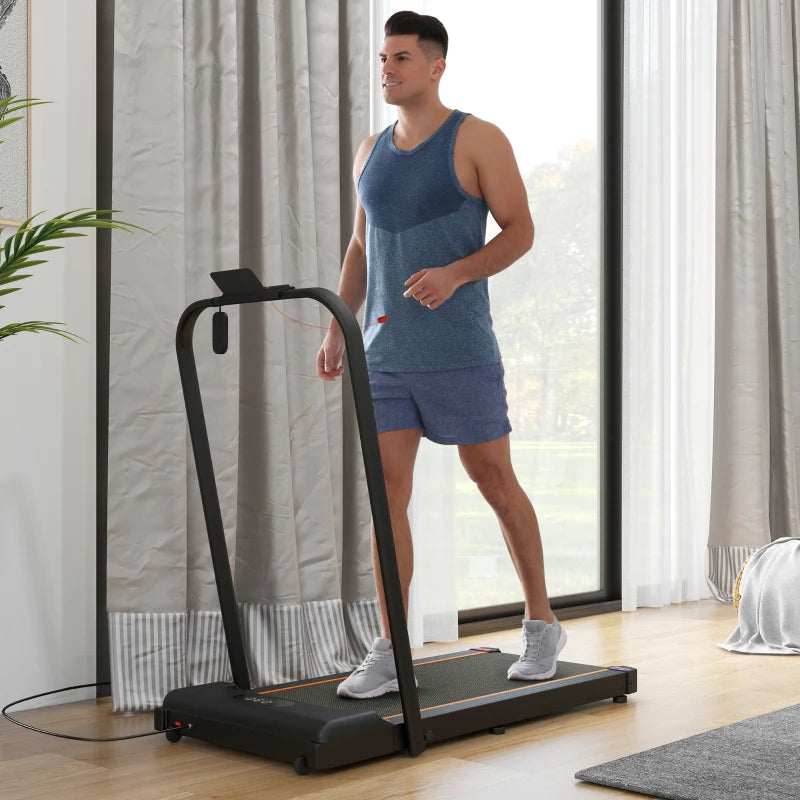 SPORTNOW 2.5HP Walking Pad, 1-6km/h Folding Treadmill with Remote Control and LED Display