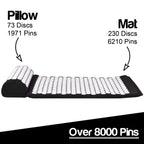 Acupressure Mat, Pillow and Ball Set - Black
