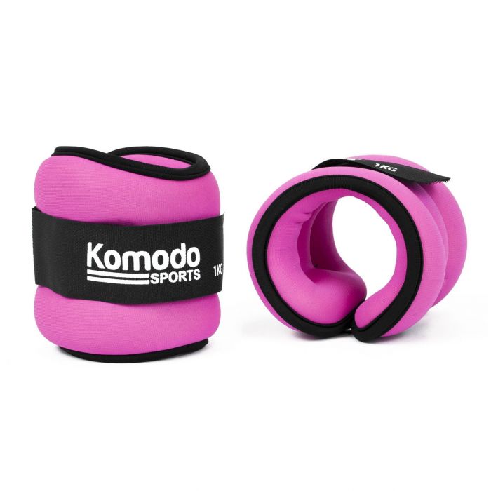 Pink Neoprene Ankle Weights - 1kg - 3kg