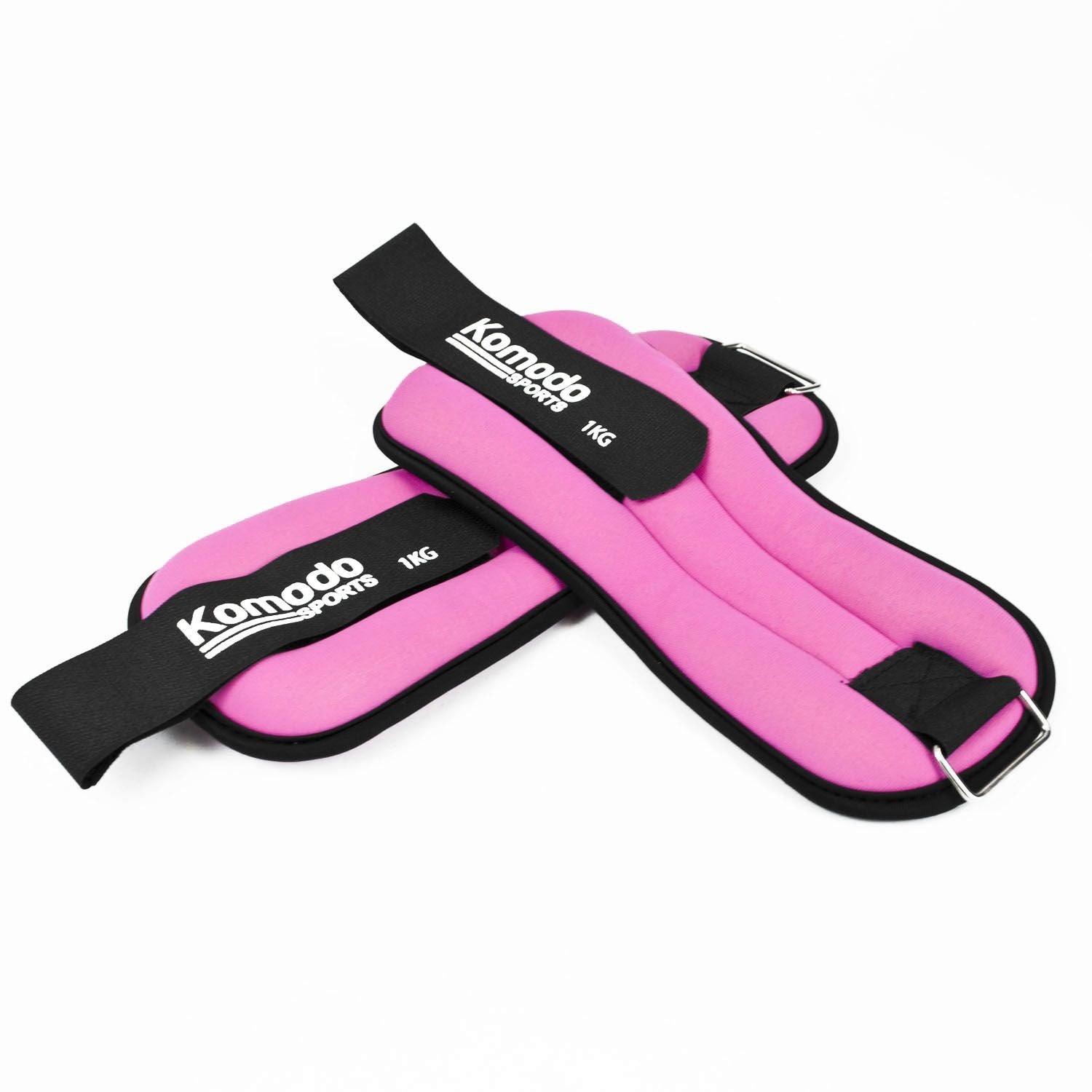 Pink Neoprene Ankle Weights - 1kg - 3kg