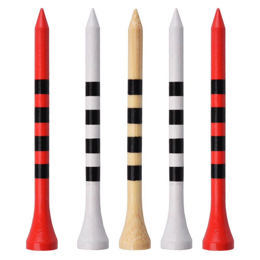 A Pack Of Golf Striped Bamboo Tees