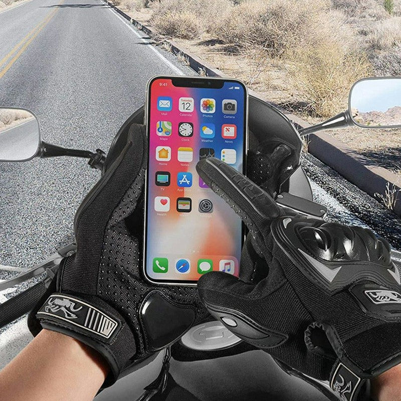 Thermal Motorbike Gloves Carbon Knuckle Protection