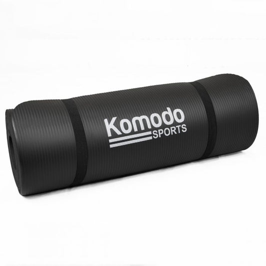 15mm Yoga Exercise Mat - Black