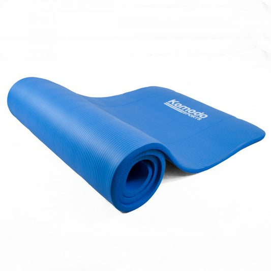 15mm Yoga Exercise Mat - Blue