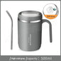 500ML Carry Mug Lid Thermal Mug with Straw