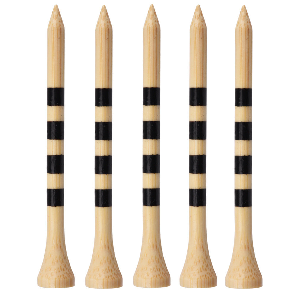 A Pack Of Golf Striped Bamboo Tees