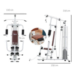 HOMCOM Multifunction Home Gym in Black or White