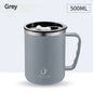 500ML Carry Mug Lid Thermal Mug with Straw